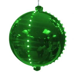 Best Sale 🤩 Celebrations Platinum LED Green 6 in. Lighted Ornament Hanging Decor 🎉