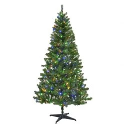 Flash Sale 👍 Celebrations 7 ft. Slim LED 400 lights Pine Christmas Tree 🛒