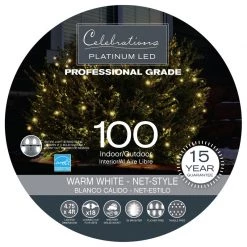Deals 😍 Celebrations Platinum LED Micro/5mm Warm White 100 ct Net Christmas Lights 4 ft. 🌟