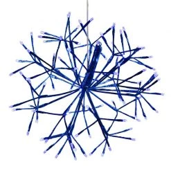 Cheapest 💯 Celebrations Platinum LED Blue 16 in. Shimmer Sphere Hanging Decor 👍