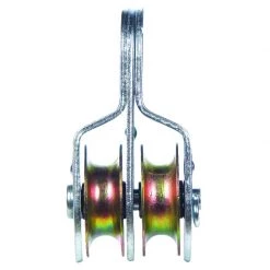 Best reviews of ⭐ Campbell 1.5 in. D Zinc Plated Steel Fixed Eye Double Sheave Rigid Eye Pulley 🧨