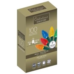 Best reviews of 😍 Celebrations Gold LED C6 Multicolored 100 ct String Christmas Lights 33 ft. 🛒