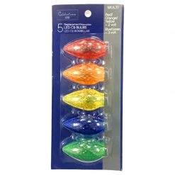 Brand new ✨ Celebrations LED C9 Multicolored 5 ct Replacement Christmas Light Bulbs 🌟