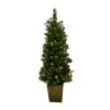 Best Pirce 🔔 Celebrations Platinum 4 ft. Slim LED 50 lights Mixed Cedar Pine Christmas Tree ✔️