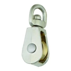 Outlet ✨ Campbell 3/4 in. D Nickel Copper Swivel Eye Single Sheave Swivel Eye Pulley ✨