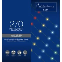 Wholesale 🤩 Celebrations LED Micro Dot/Fairy Multicolored 270 ct String Christmas Lights 90 ft. 🎉