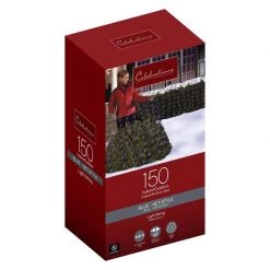 Flash Sale 😀 Celebrations Incandescent Mini Blue 150 ct Net Christmas Lights 6 ft. 🎉