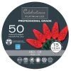 Promo 🌟 Celebrations Platinum LED C6 Red 50 ct String Christmas Lights 24.5 ft. ⭐