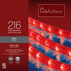 Top 10 ๐ Celebrations Incandescent Mini Red 216 ct Rope Christmas Lights 18 ft. ๐ฅ