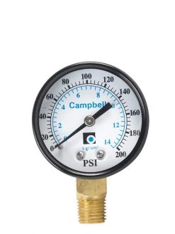Best Sale 🔥 Campbell Pressure Gauge 200 psi 👏