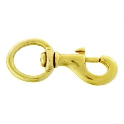 Outlet ✔️ Campbell 1 in. D X 3-17/32 in. L Polished Bronze Bolt Snap 90 lb 👏