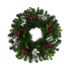 Best deal ✨ Celebrations Home 30 in. D LED Prelit Warm White Wreath 🎉