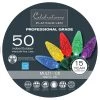 New ✔️ Celebrations Platinum LED C6 Multicolored 50 ct String Christmas Lights 24.5 ft. 🤩