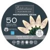 Budget 😀 Celebrations Platinum LED C6 Clear/Warm White 50 ct String Christmas Lights 24.5 ft. 🔥
