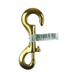 Hot Sale 👍 Campbell 3/8 in. D X 3-13/32 in. L Polished Bronze Open Eye Bolt Snap 70 lb 🧨