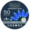 Budget 🔥 Celebrations Platinum LED C6 Blue 50 ct String Christmas Lights 24.5 ft. 🔥