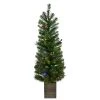 Outlet 🔔 Celebrations 4 ft. Pencil LED 50 ct Potted Tree Christmas Tree 🔔