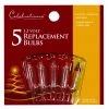 Buy ⌛ Celebrations Incandescent Mini Clear/Warm White 5 ct Replacement Christmas Light Bulbs 🔥