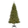 Hot Sale 🎁 Celebrations 7-1/2 ft. Slim LED 300 lights Fir Tree Color Changing Christmas Tree 👏