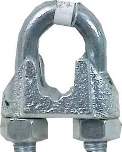 Best Sale 🔔 Campbell Electrogalvanized Malleable Iron Wire Rope Clip 2-1/2 in. L 👍