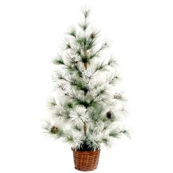 Hot Sale 🌟 Celebrations Green/White Frosted Tree Indoor Christmas Decor ❤️