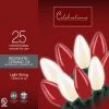 Cheap ✨ Celebrations Incandescent C9 Red/White 25 ct String Christmas Lights 24 ft. 🎉