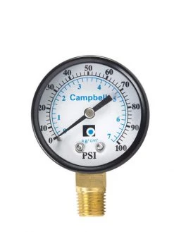 New 👏 Campbell Pressure Gauge 100 psi 😀