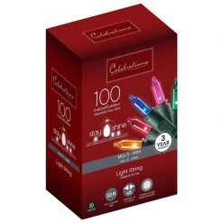 Budget 👍 Celebrations Stay Shine Incandescent Mini Multicolored 100 ct String Christmas Lights 33 ft. ⌛