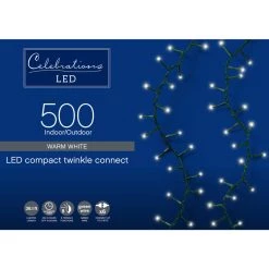 Best reviews of 🛒 Celebrations LED Micro Clear/Warm White 500 ct String Christmas Lights 36.1 ft. 💯