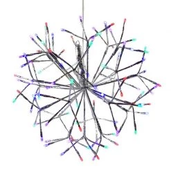 Coupon 👍 Celebrations Platinum LED Multi 16 in. Shimmer Sphere Hanging Decor 💯