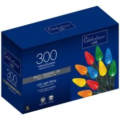 Coupon 🧨 Celebrations LED C6 Multicolored 300 ct String Christmas Lights 74.5 ft. 🌟